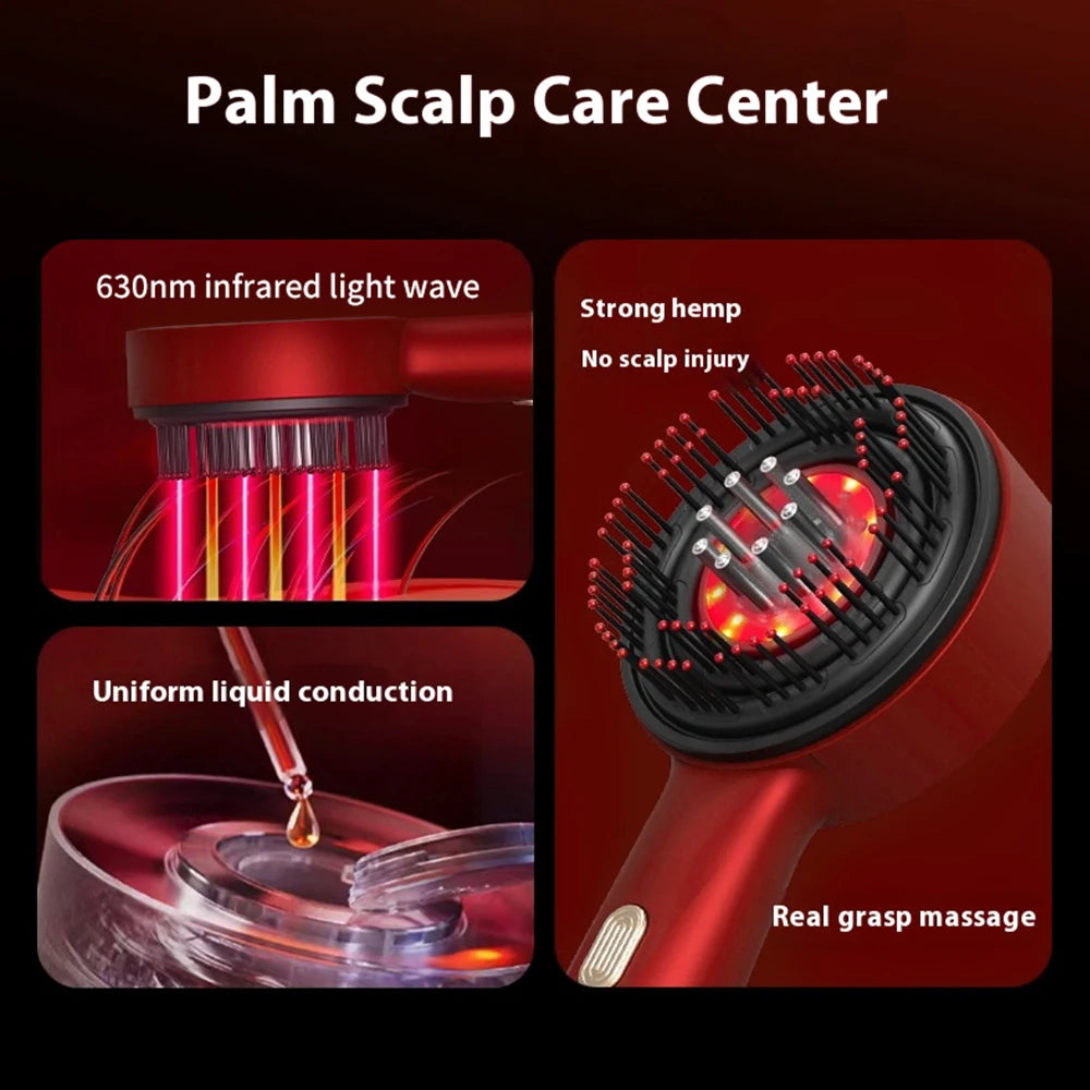 Electric Massage with Red Light Therapy Scalp Brush Hair