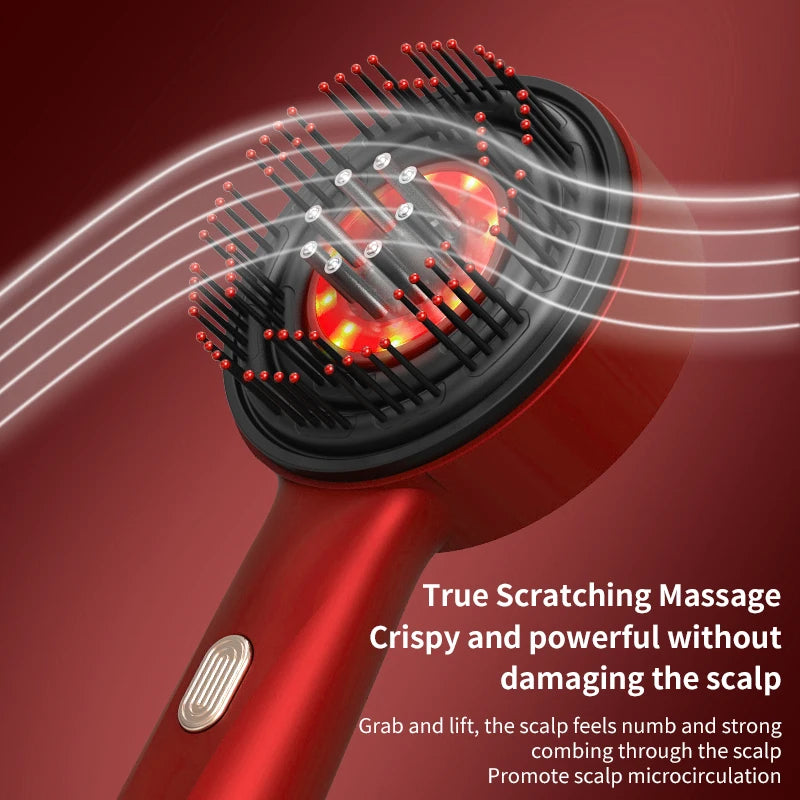 Electric Massage with Red Light Therapy Scalp Brush Hair