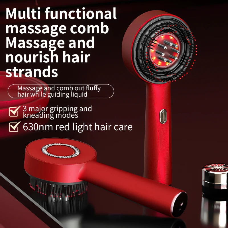 Electric Massage with Red Light Therapy Scalp Brush Hair