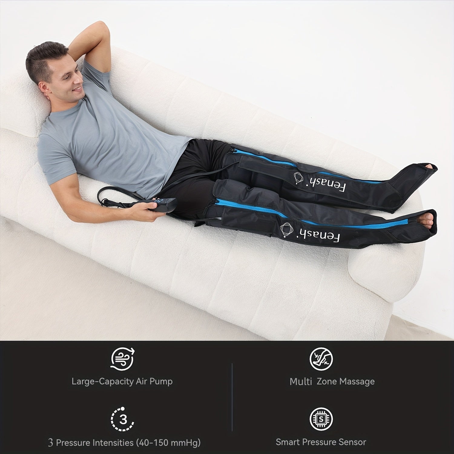 Full leg Massager System with Dynamic Compression Technology